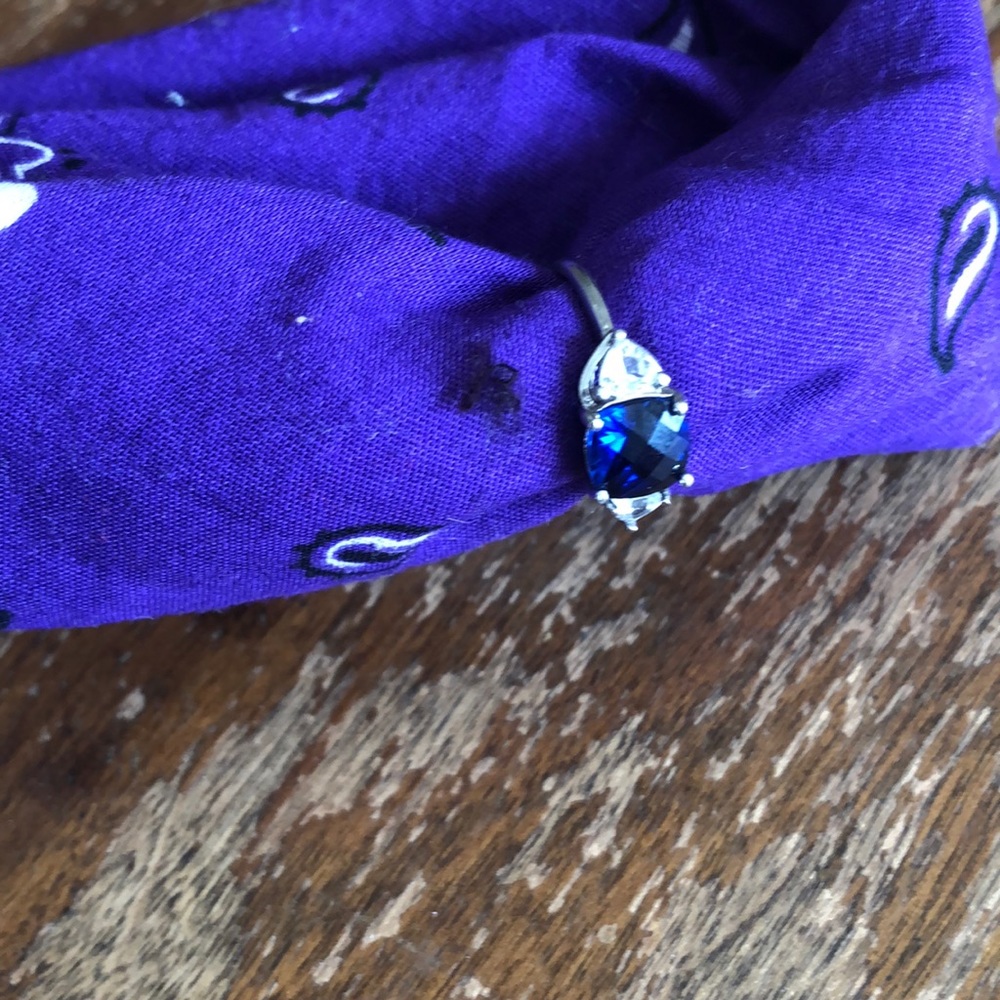 Blue  stone ring - Picture 3 of 8